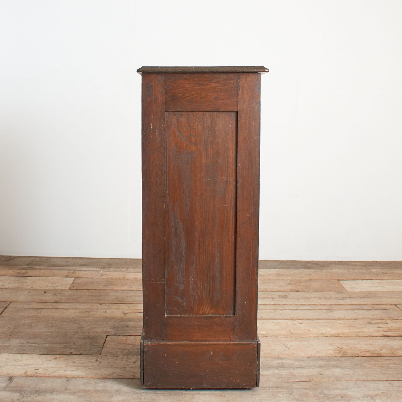 Antique French Single Oak Tambour Filing Cabinet photo 543.0