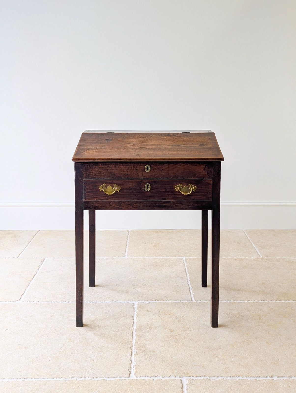 Antique Georgian Elm Clerks Desk C.1800 photo for sale