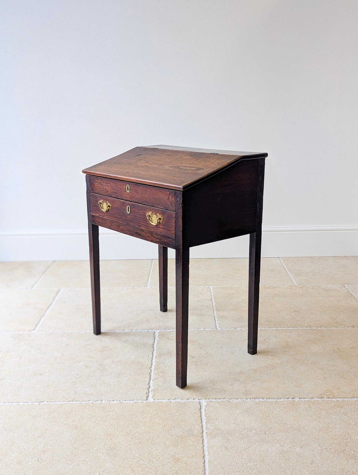 photo vinterior Antique Georgian Elm Clerks Desk C.1800