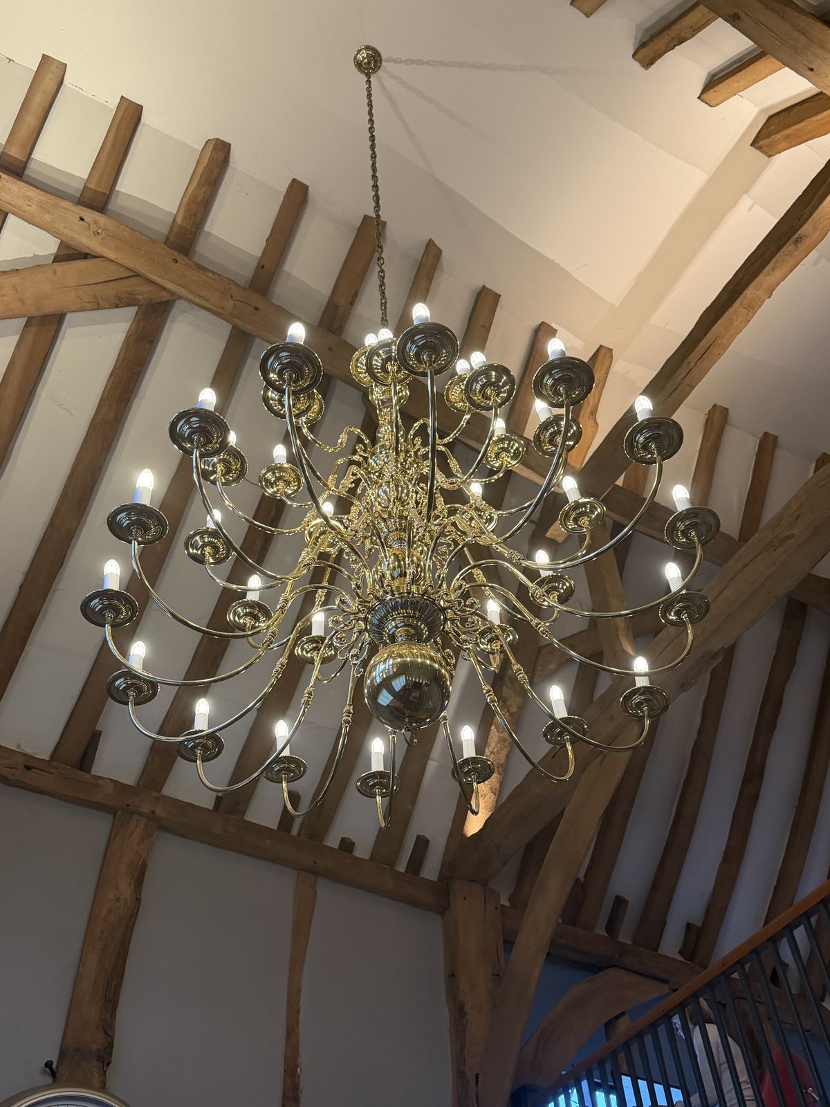 Flemish Brass Chandeliers   Set Of 3 photo Lighting