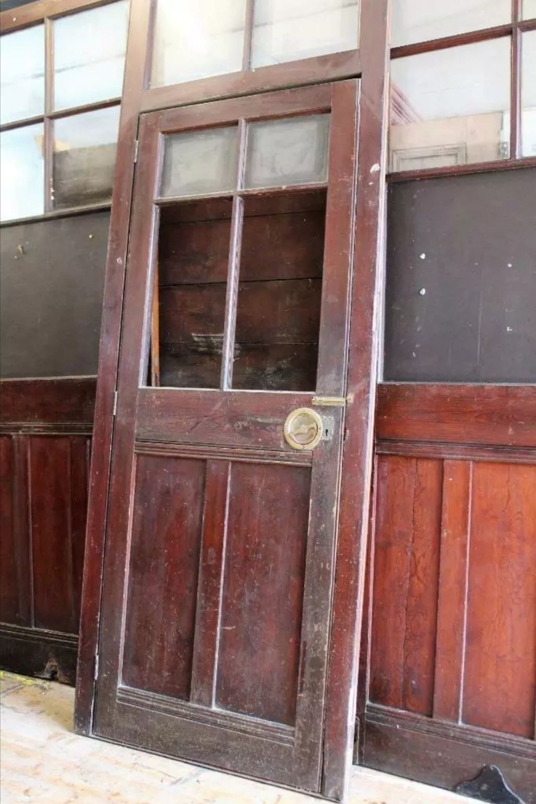 4490.0 A Set Of Six Old School Room Dividers/Partitions. Made From Pitch Pine. Circa 1880. photo