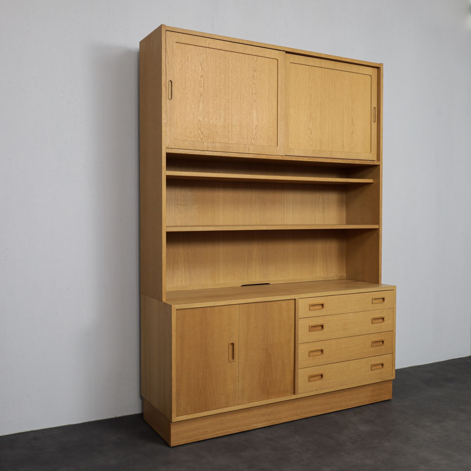 Danish Modern Oak Wall Cabinet By Poul Hundevad, Denmark 1960s photo furniture