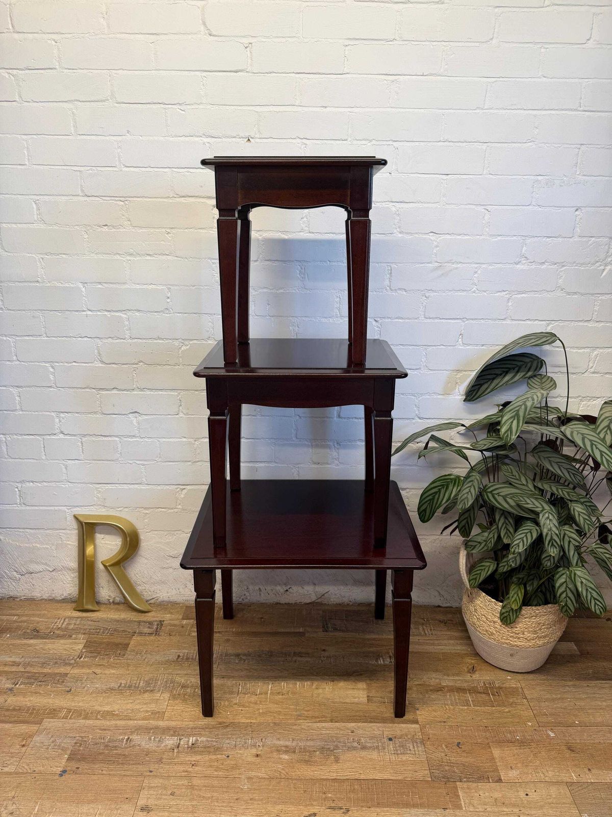 Stag Minstrel Nest Of Tables, 1990s photo furniture