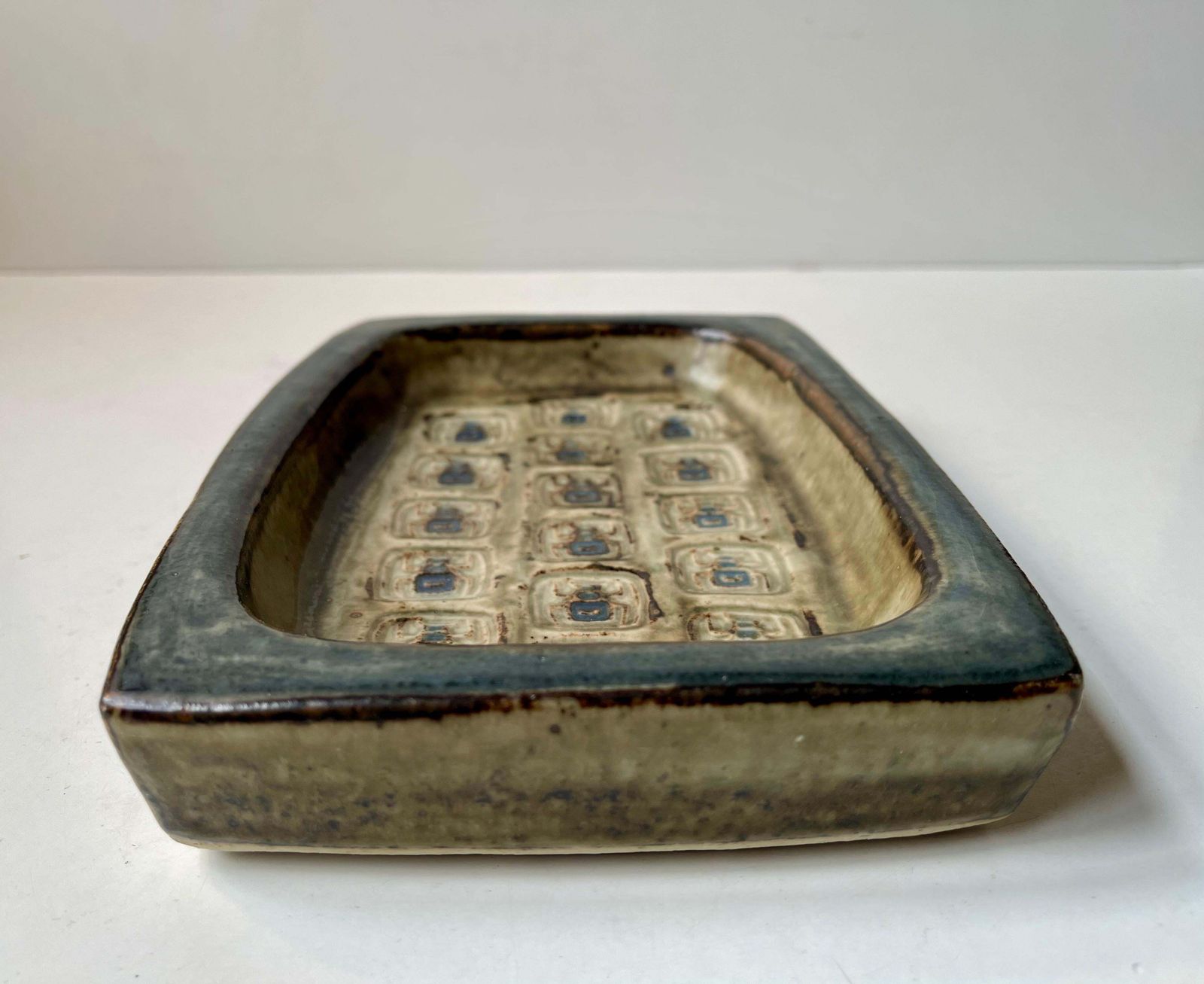 photo furniture Royal Copenhagen Glazed Stoneware Scarab Dish By Jørgen Mogensen, 1960s
