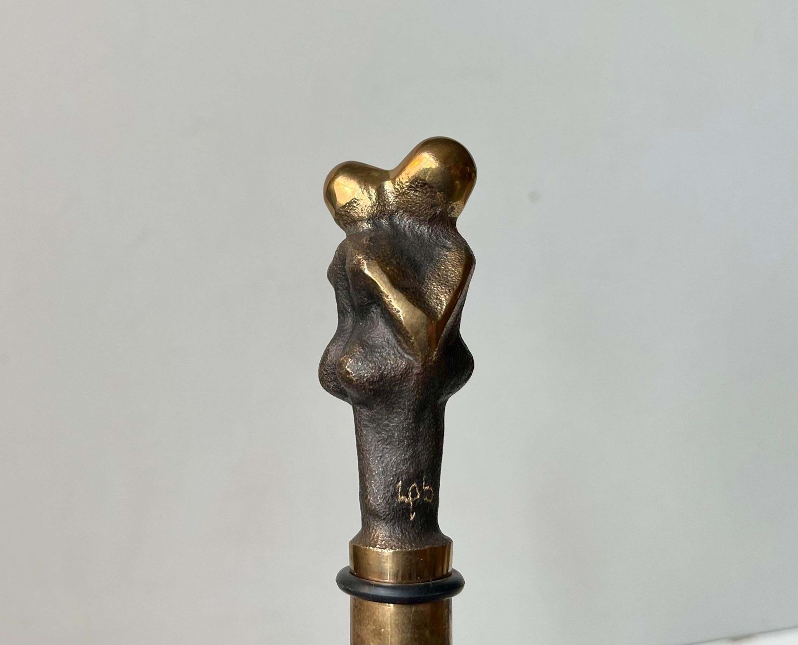 Sculptural Decanter Stopper In Bronze 'Symbiosis' By Lene Purkaer photo for sale