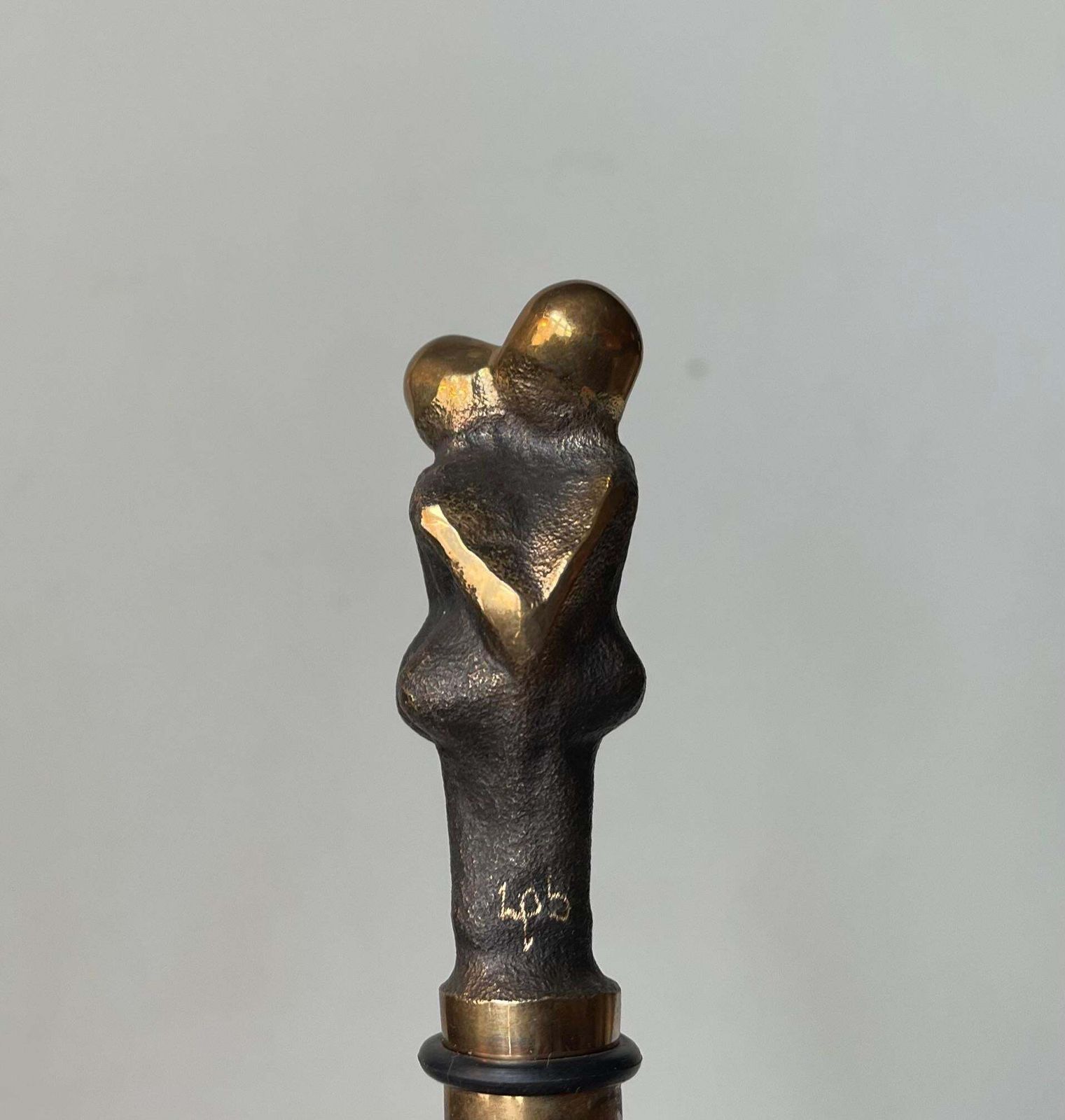 Sculptural Decanter Stopper In Bronze 'Symbiosis' By Lene Purkaer photo 249.0