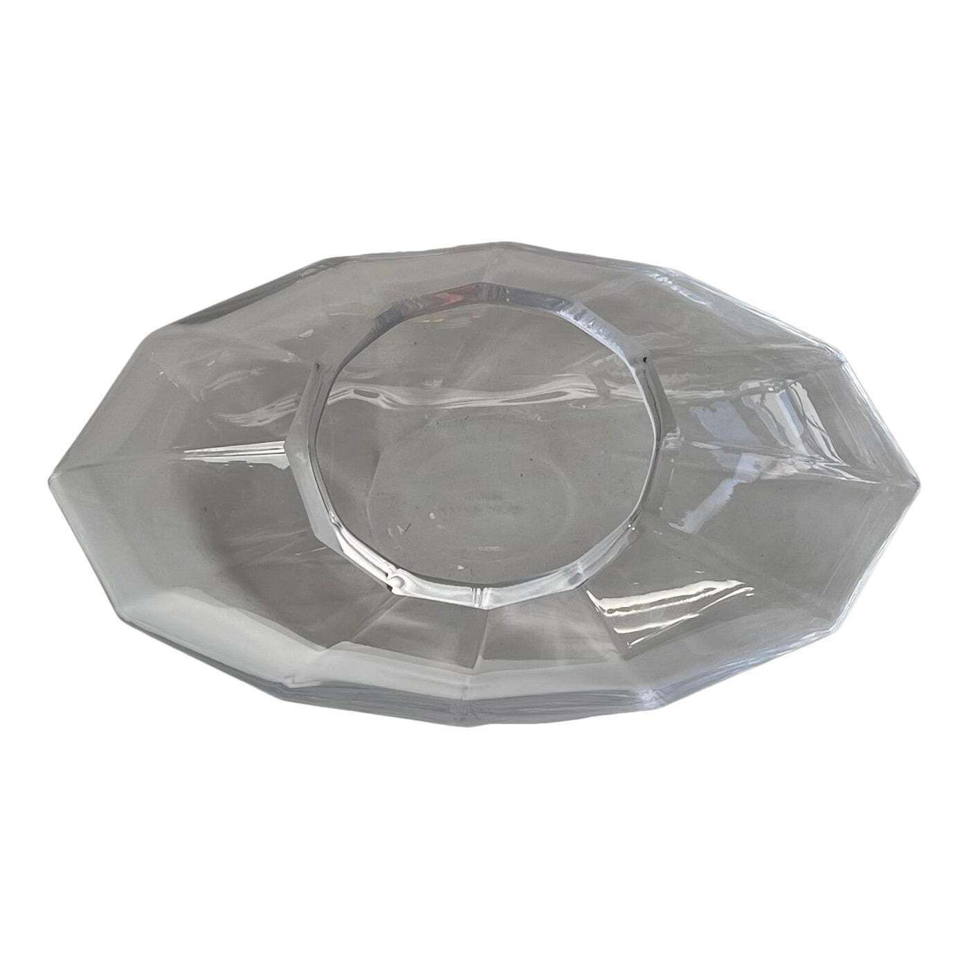 Georg Jensen Facet Crystal Glass Vase   Danish Design