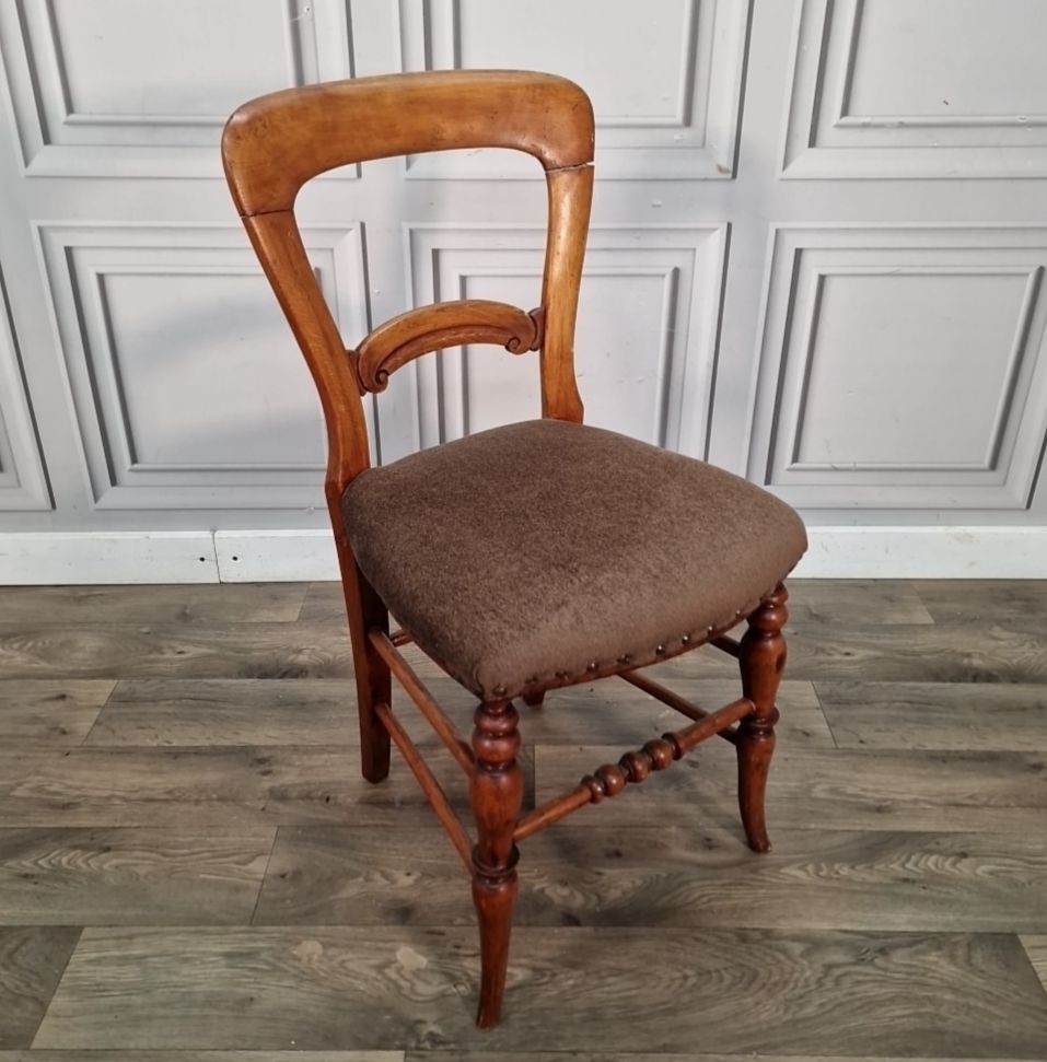 Antique Dining Bedroom Chair Solid Turned Wood Victorian Reading Desk Seat photo furniture