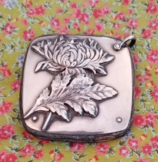 George Shiebler Chatelaine Silver Pin Cushion   Exquisite Rare Antique With Love Birds photo Home Decor