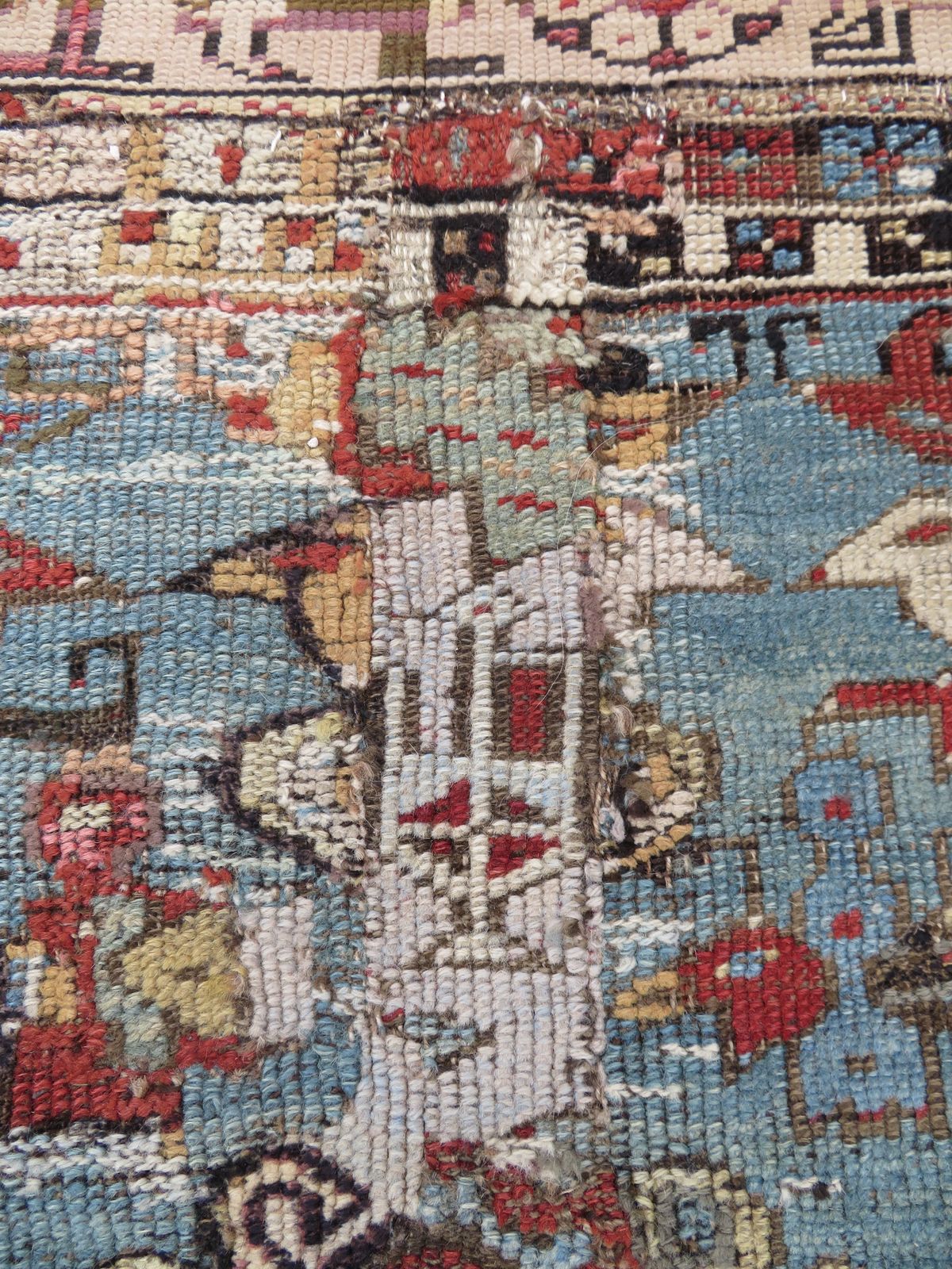 2950.0 Antique 18th Century Turkish Ladik Prayer Rug. 203cm X 114cm. photo