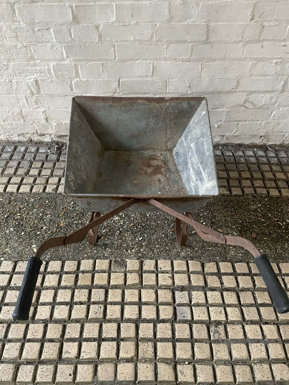 photo for sale Vintage Galvanised Childs Garden Wheelbarrow