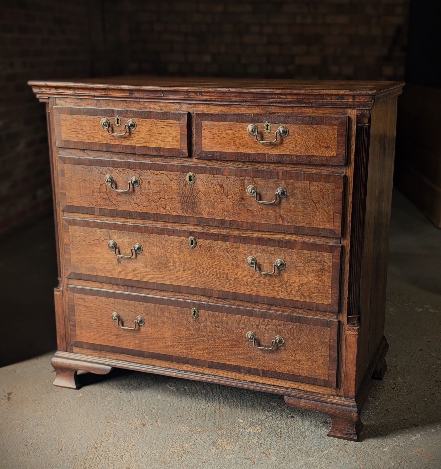 Antique Oak Chest Of Drawers (Delivery Available) 18thc Lancashire photo buy