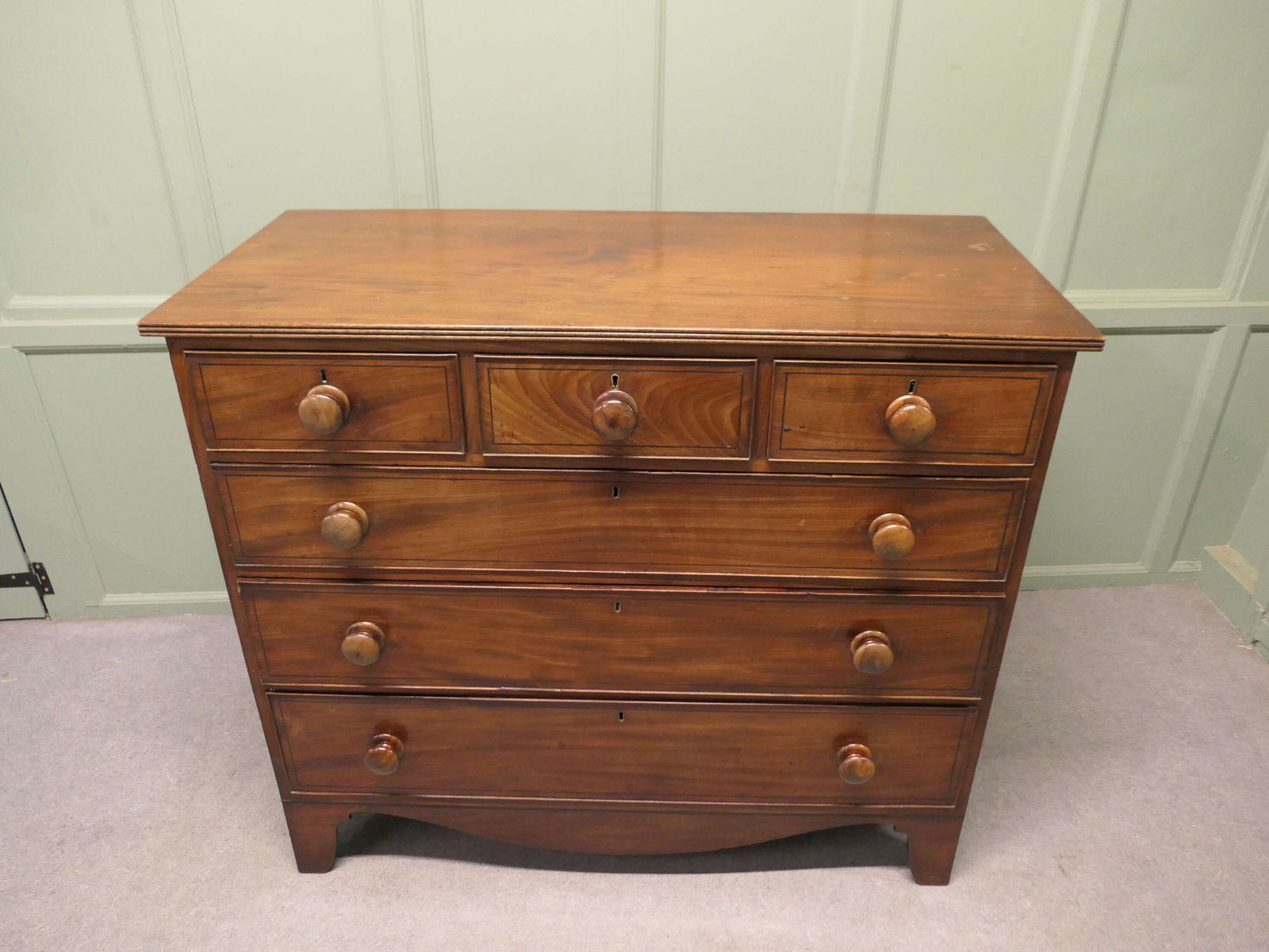 Late 18th Century Mahogany Chest Of Drawers This Is A Wonderful Looking Piece photo furniture