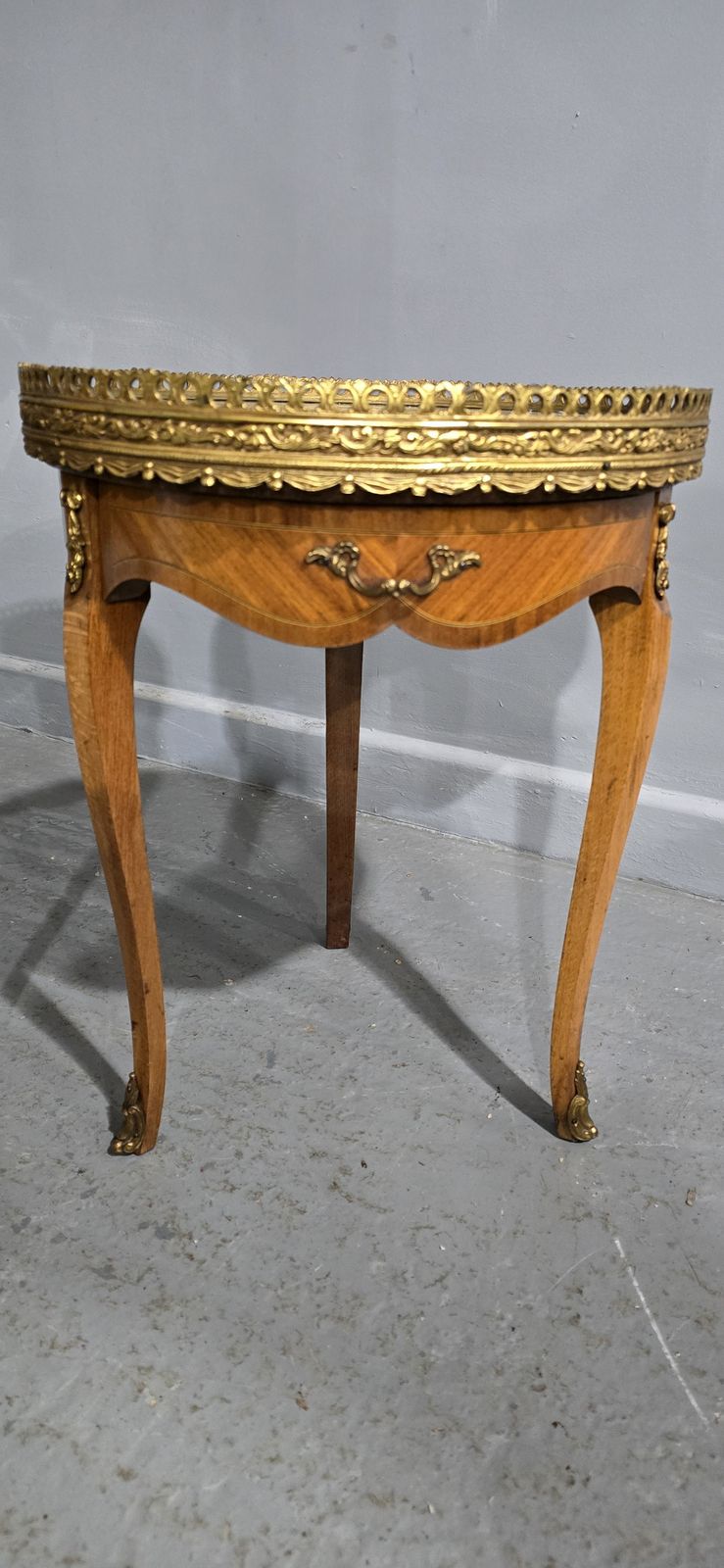 Super Pair French Kingwood Lamp Tables photo for sale