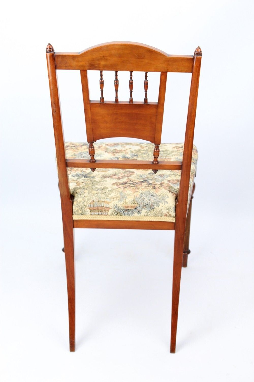 Edwardian Arts & Crafts Walnut & Gilt Side Chair photo Furniture