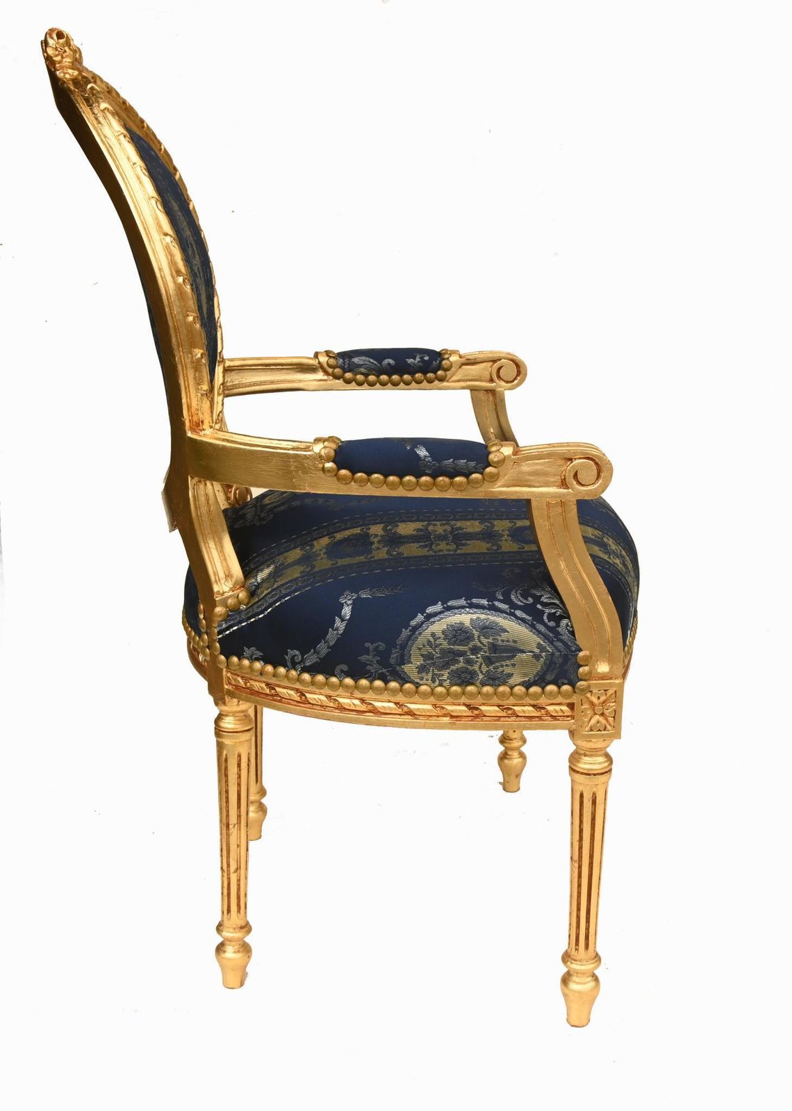 Pair French Gilt Arm Chairs Louis XVI Interiors photo 995.0