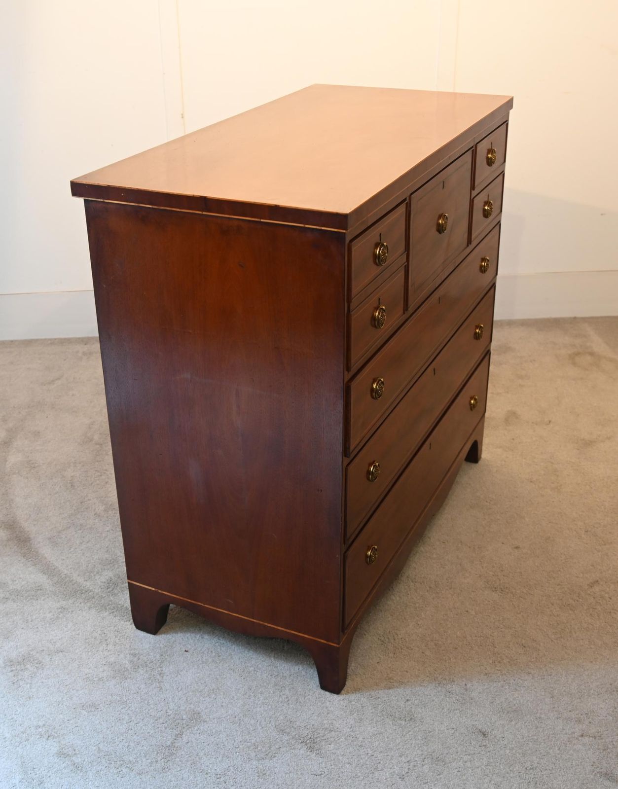 photo furniture Scottish Georgian Chest Drawers Mahogany 1820 Sheraton