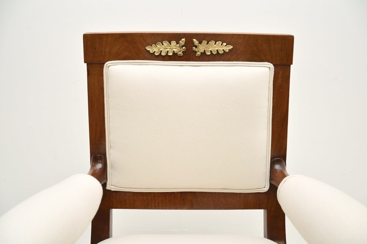 Antique Regency Period Mahogany Armchair photo Furniture