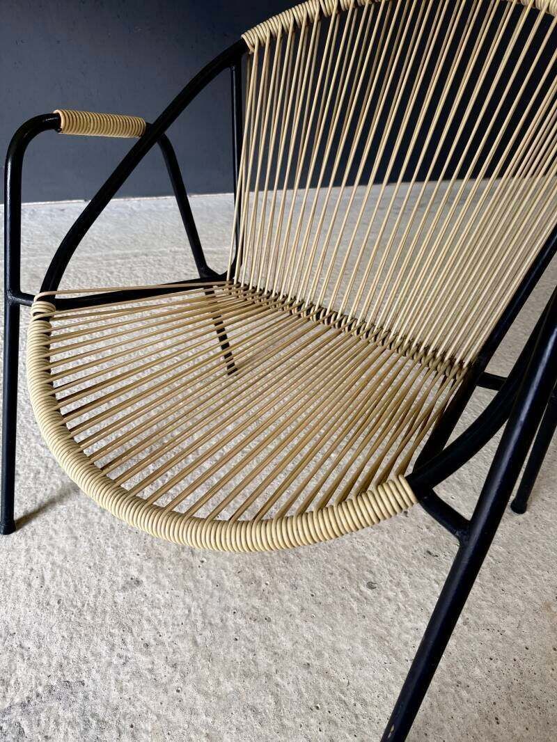 photo for sale Midcentury Design Spaghetti Armchair By Torck, Belgium 1950's