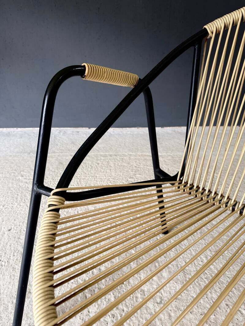 Meubels Mid Century Design Spaghetti Fauteuil Van Torck, België, Ca. Jaren 1950 photo