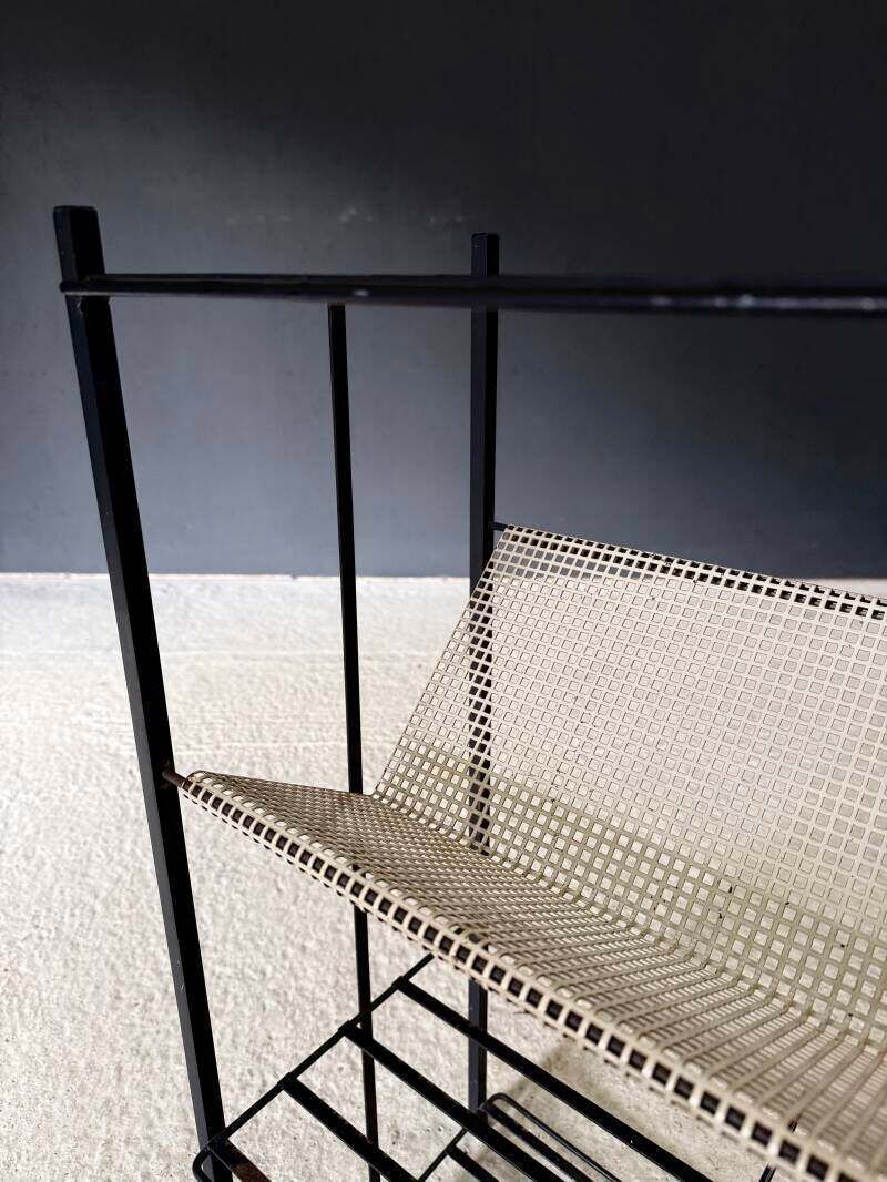 photo for sale Midcentury Industrial Design Newspaper Rack By Pilastro, Netherlands 1950's