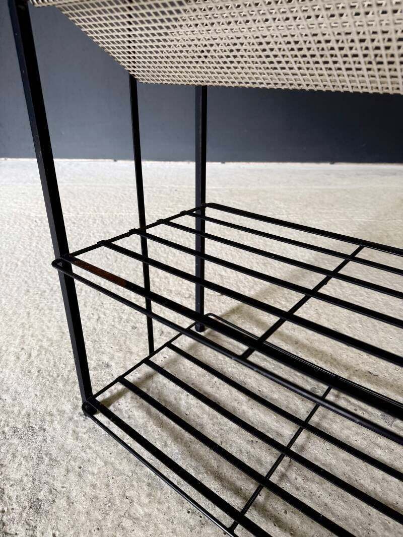 photo buy Midcentury Industrial Design Newspaper Rack By Pilastro, Netherlands 1950's