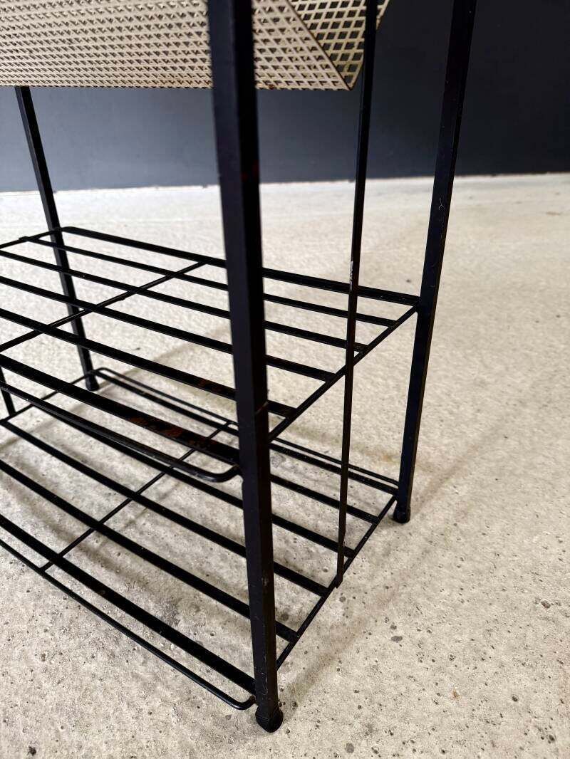 photo vintage Midcentury Industrial Design Newspaper Rack By Pilastro, Netherlands 1950's