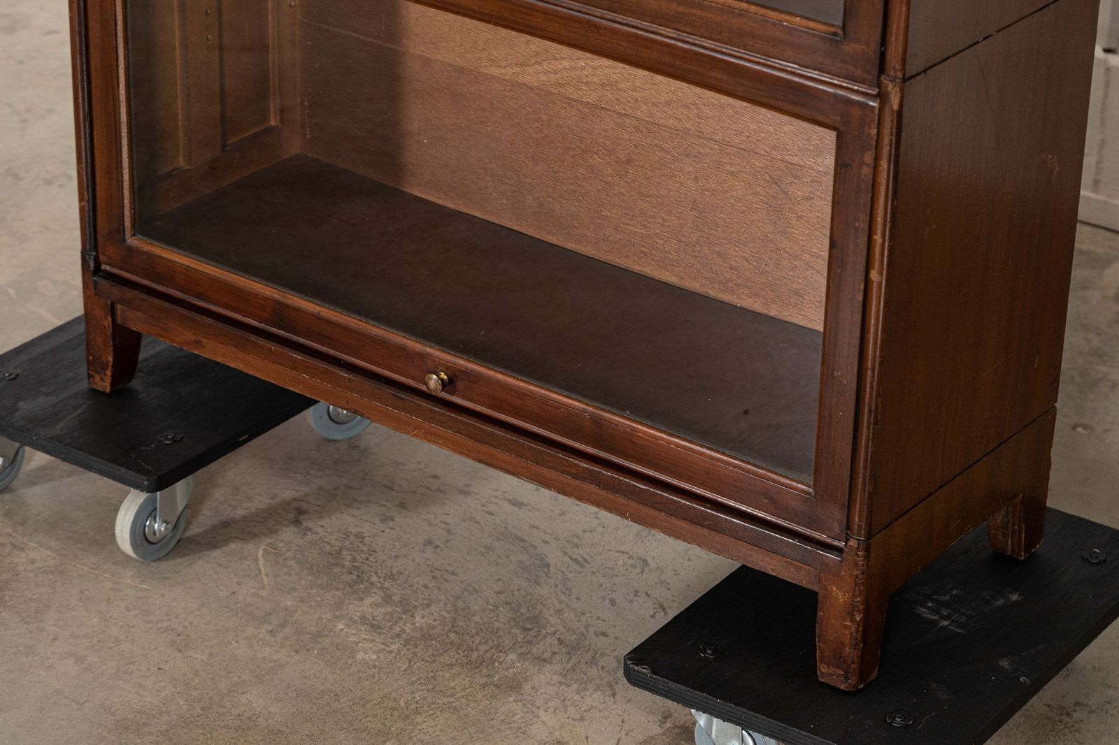 photo vinterior Large Gunn Mahogany Glazed Sectional Bookcase