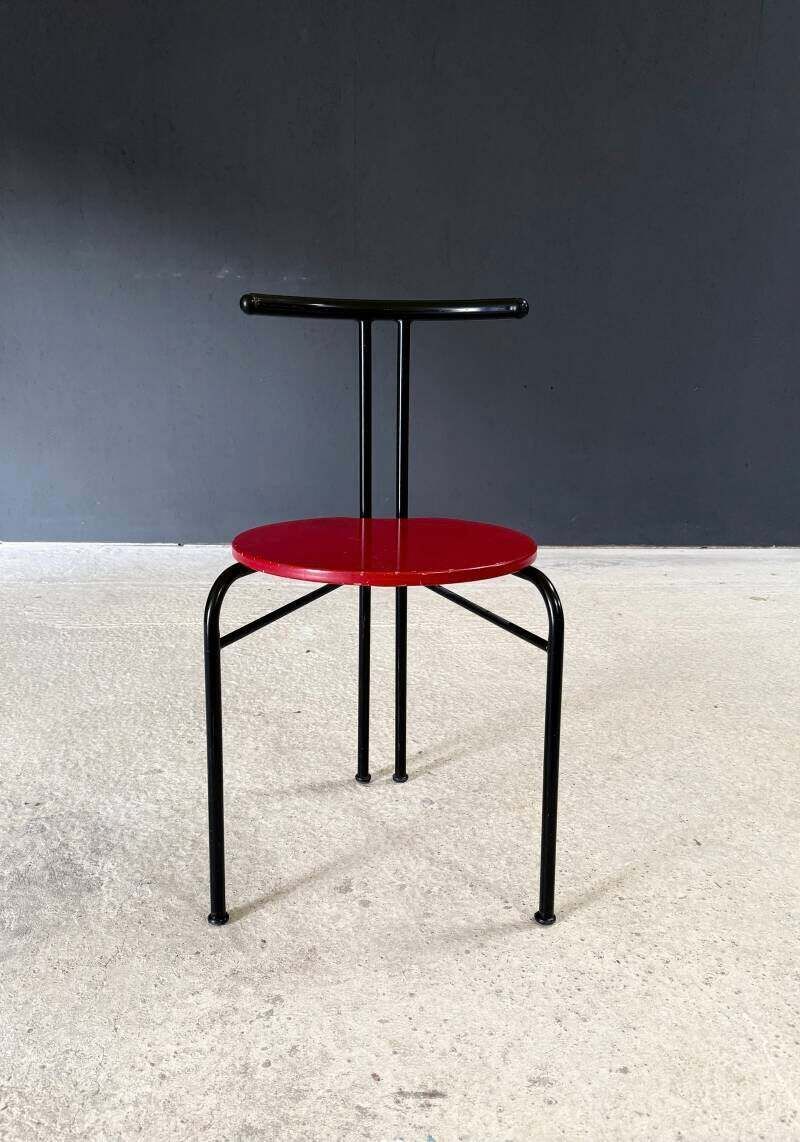 1100.0 Postmodern Design Slanke Eetkamerstoelen, Italië Ca. Jaren 1980 photo