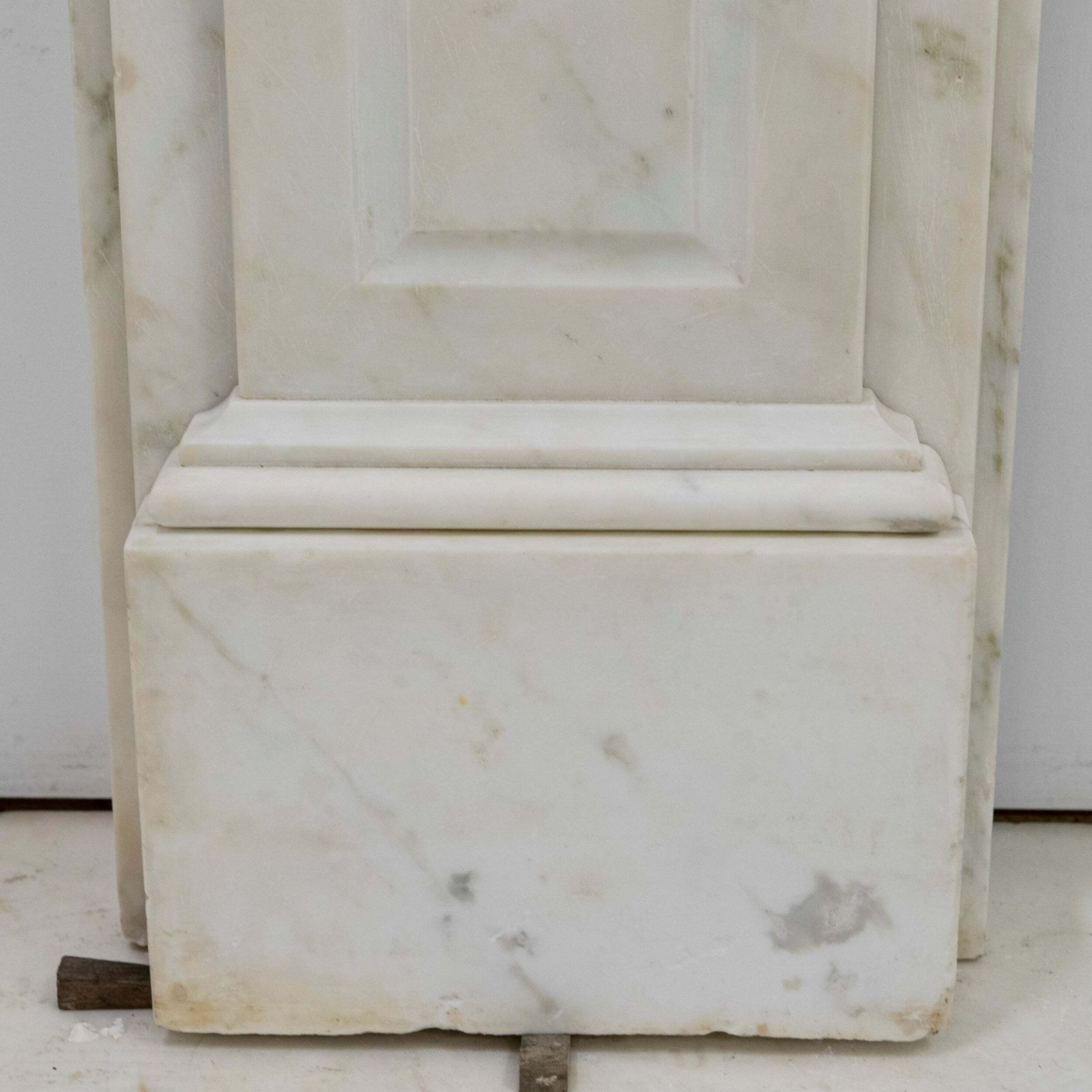 Antique Victorian Statuary Marble Carved Corbel Chimneypiece photo buy