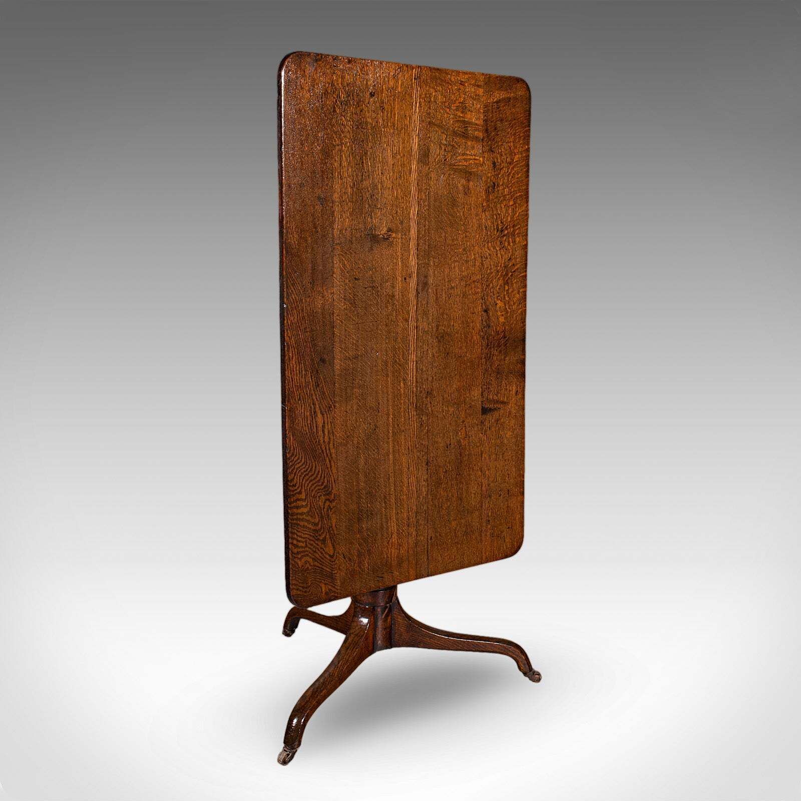 Antique Parlour Drinking Table, Scottish Oak, Tilt Top, Country House, Victorian photo furniture