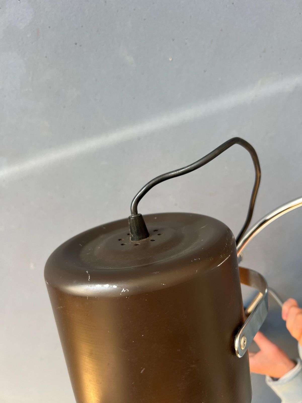 Verlichting Vintage Bruine Anvia 'Bucket' Wandlamp photo