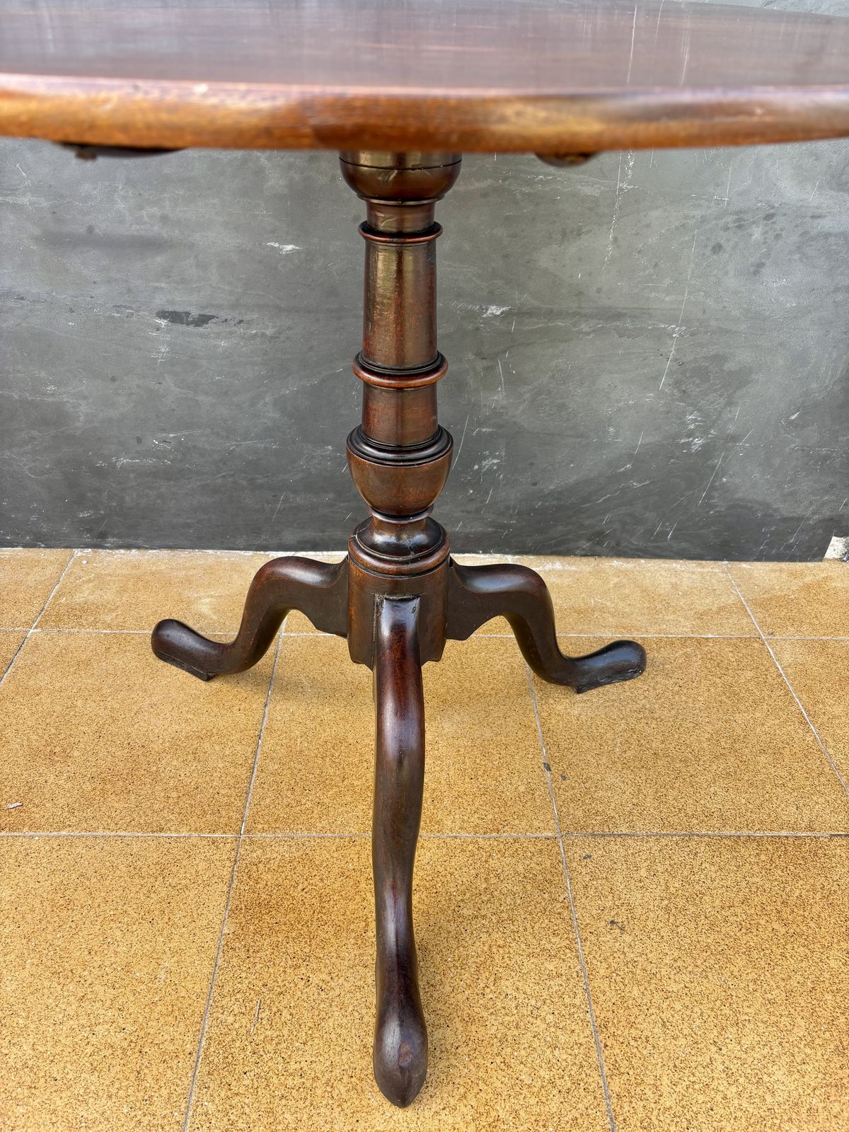 English Georgian Style Tripod Wine Table, Early 20th Century photo for sale