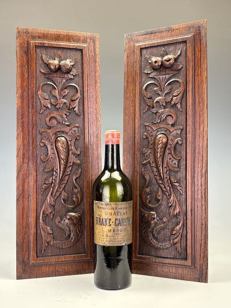 Pair Of 18th Century English Carved Oak Panels With Mystic Dolphins photo Home Decor