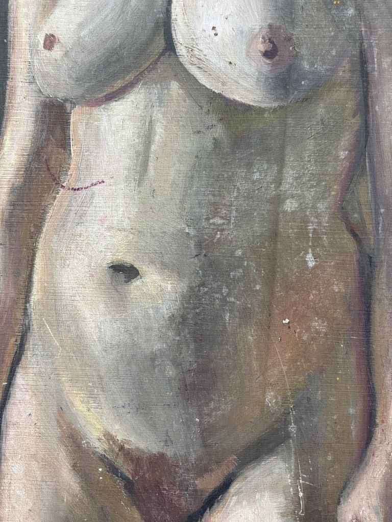 Art | Geoffrey Underwood – Standing Female Nude In Studio (C. 1950) photo 895.0