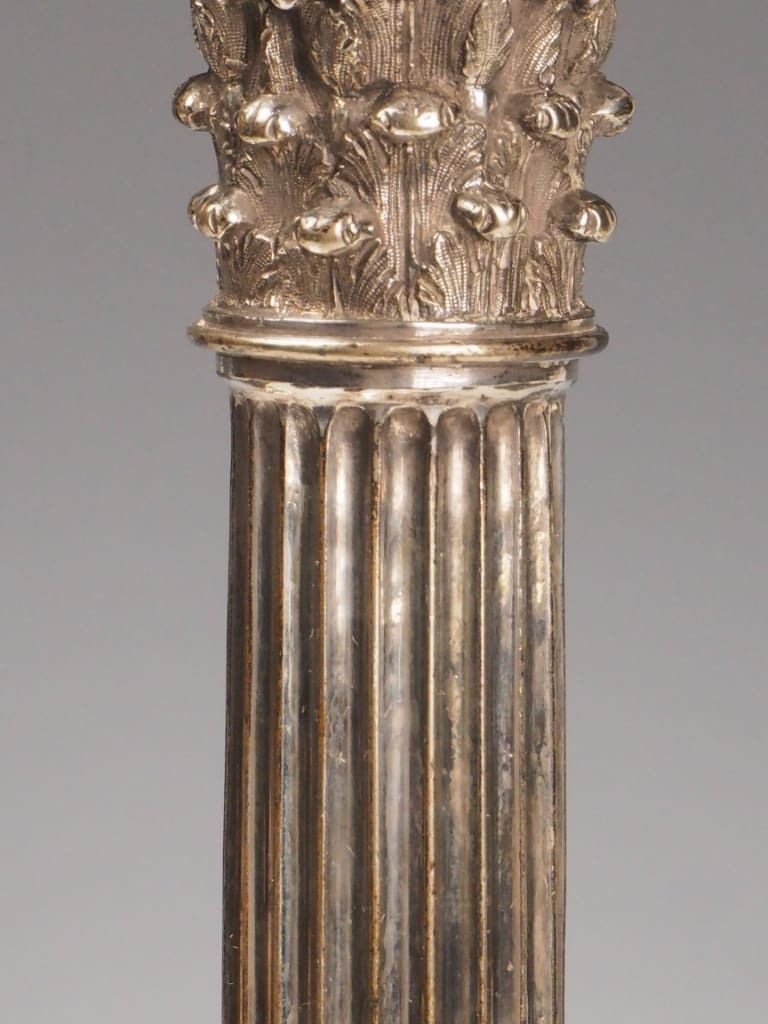 Antique Gorham & Martin Hall Silver Plated Candle Holders – Neoclassical Lamps (C.1875–1890) photo buy