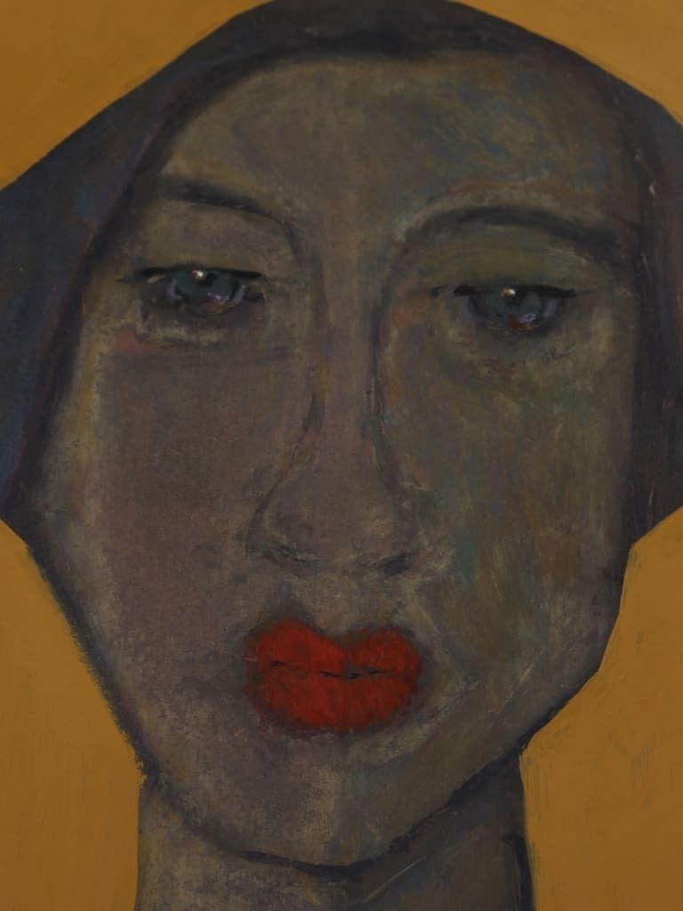 photo furniture Art | Head Mistress — Masterful Modernist Painting By Harry Charles Tim (Framed & Signed)