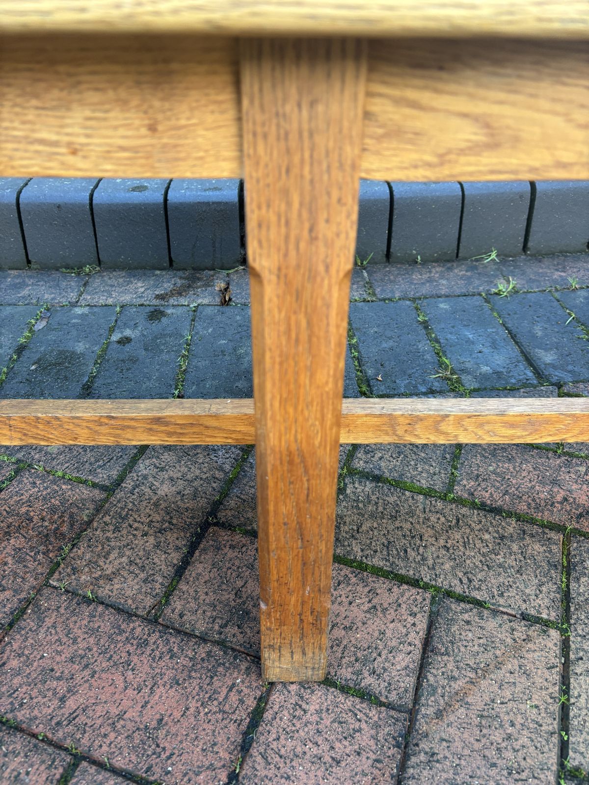 Cotswold School Oak Long Bench photo vinterior