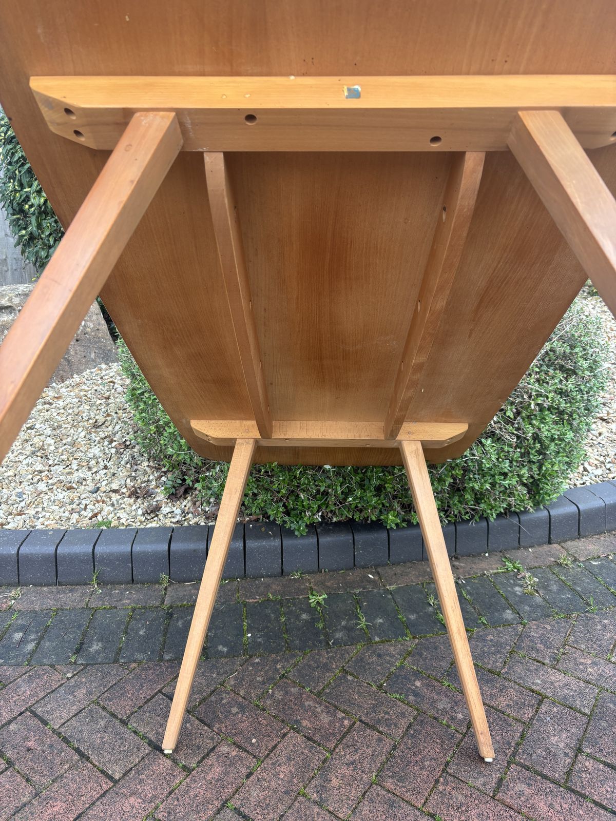 Mid Century Ercol Plank Dining Table photo furniture