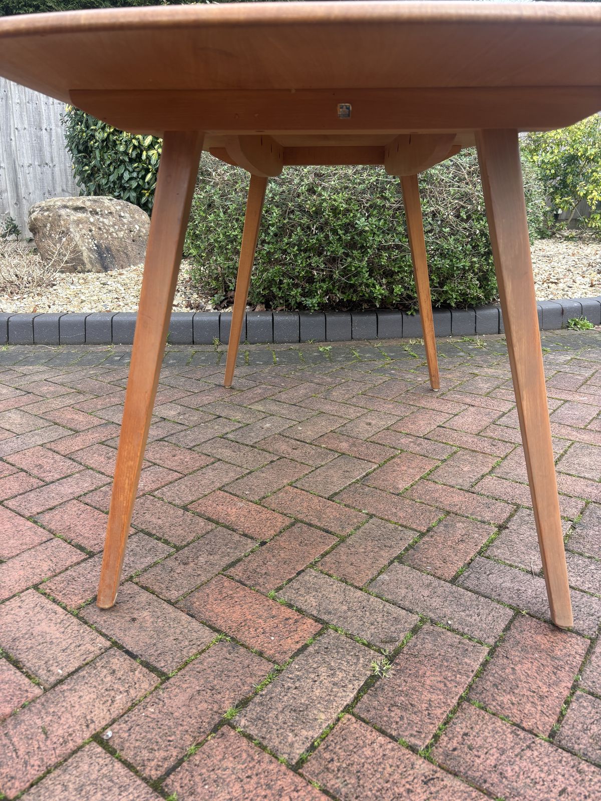 Mid Century Ercol Plank Dining Table photo Furniture