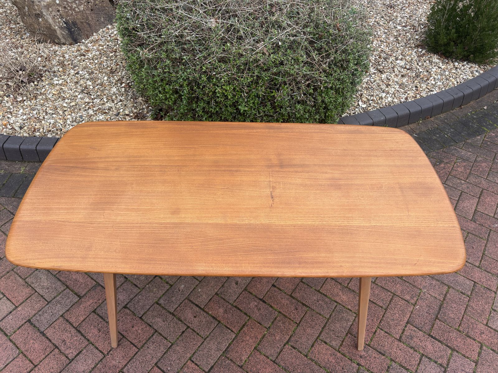 Mid Century Ercol Plank Dining Table photo vinterior