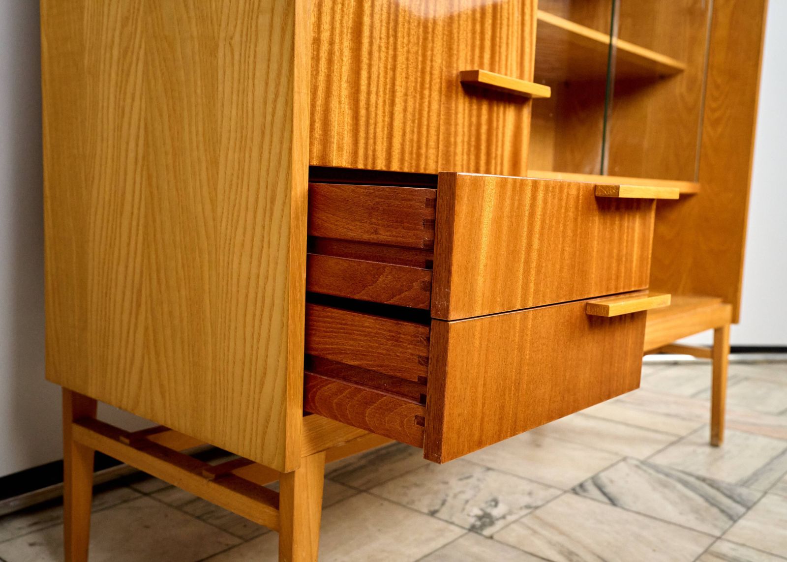 photo furniture Vintage Display Cabinet By František Mezulánik For Up Závody, 1970s