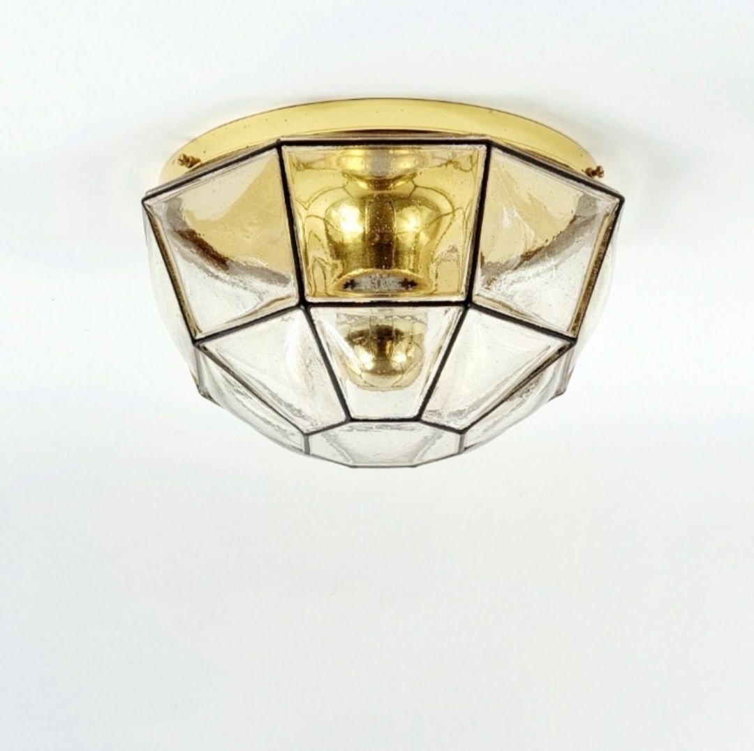 Mid Century Glass Ceiling Light From Limburg, Germany, 1960s/1970s photo furniture
