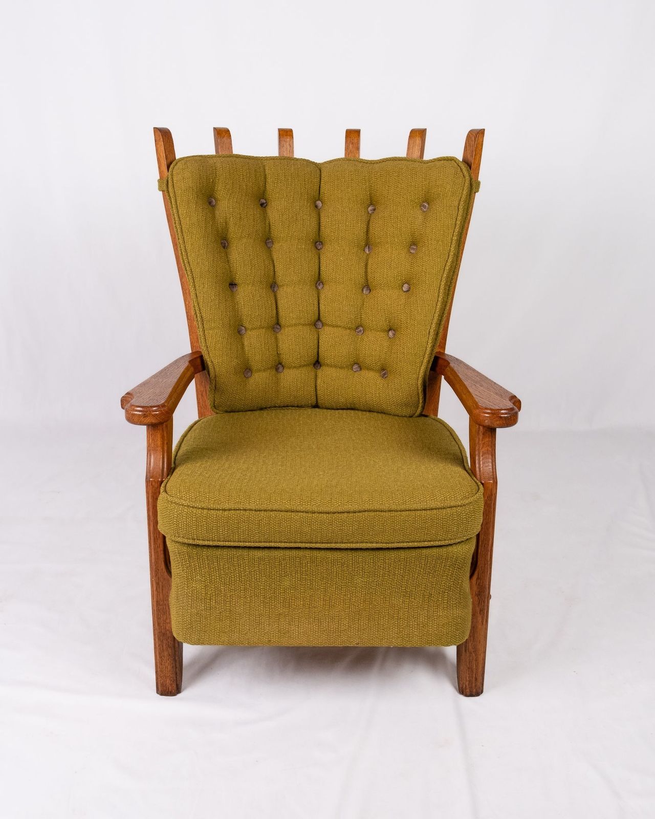 Repos Armchair By Guillerme Et Chambron For Votre Maison, France, 1950s