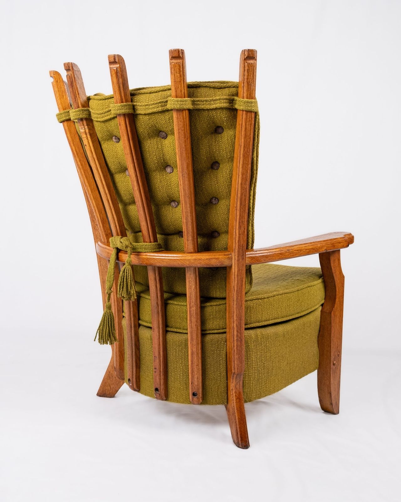Repos Armchair By Guillerme Et Chambron For Votre Maison, France, 1950s photo vintage