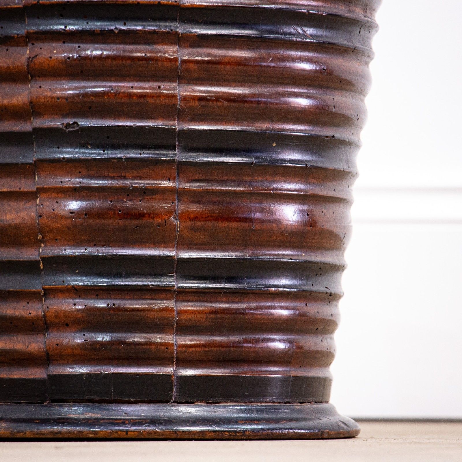 photo furniture 19th Century Peat Bucket With Brass Half Liner