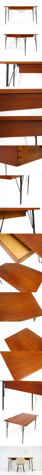 Retro Vintage Danish Architects Writing Office Desk Mid Century Teak 1970s 60s photo furniture