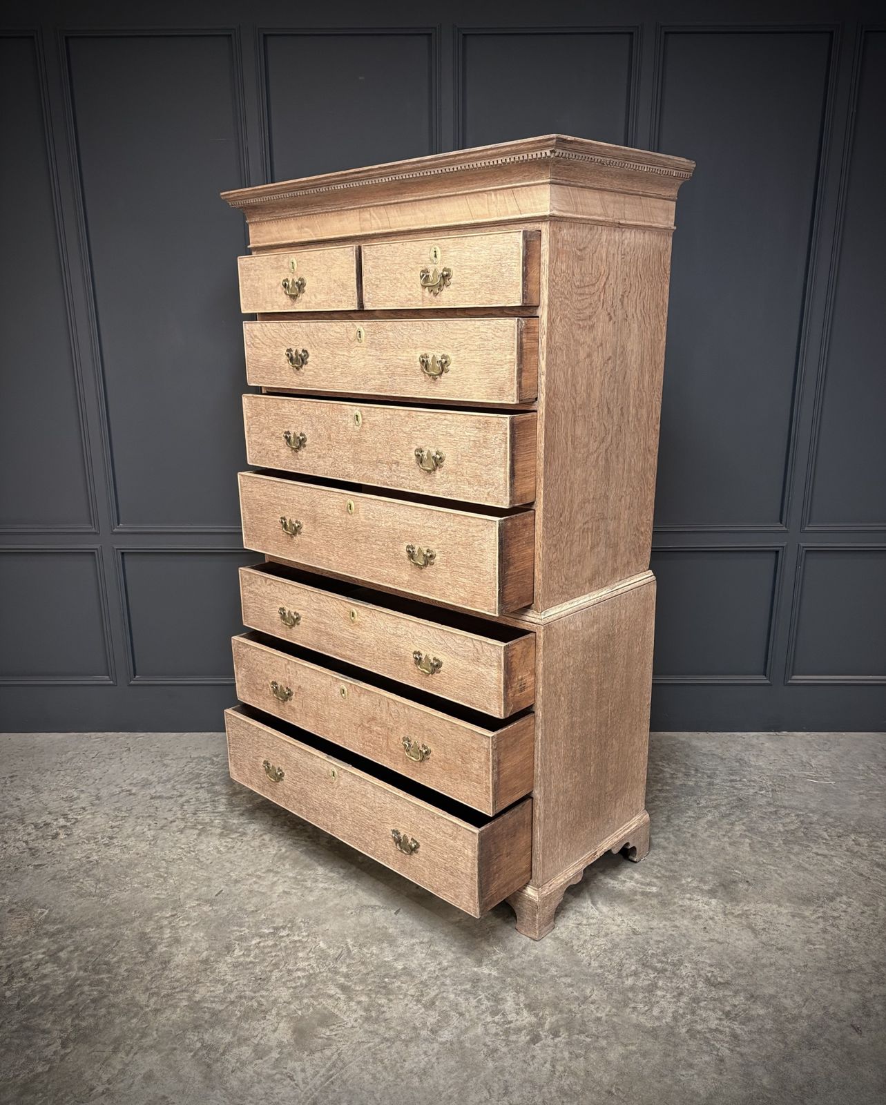 18th Century Bleached Oak Chest On Chest photo 2925.0