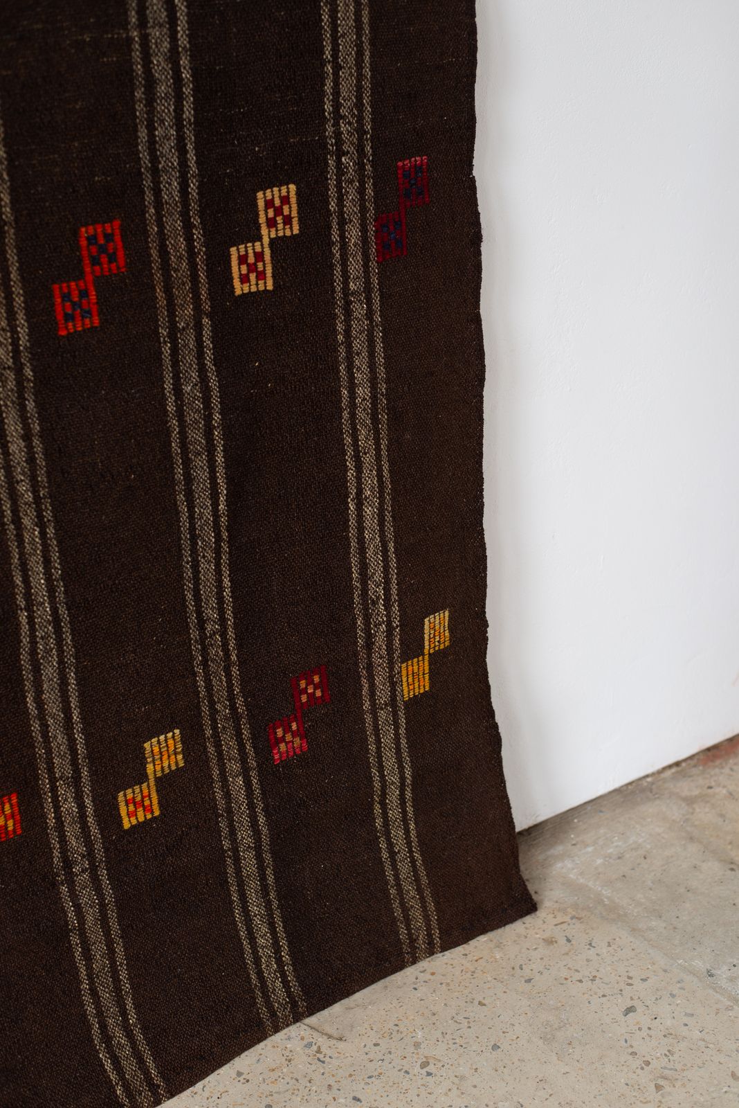 Vintage Flat Weave Turkish Wool And Goat Hair Kilim C1960 photo vinterior