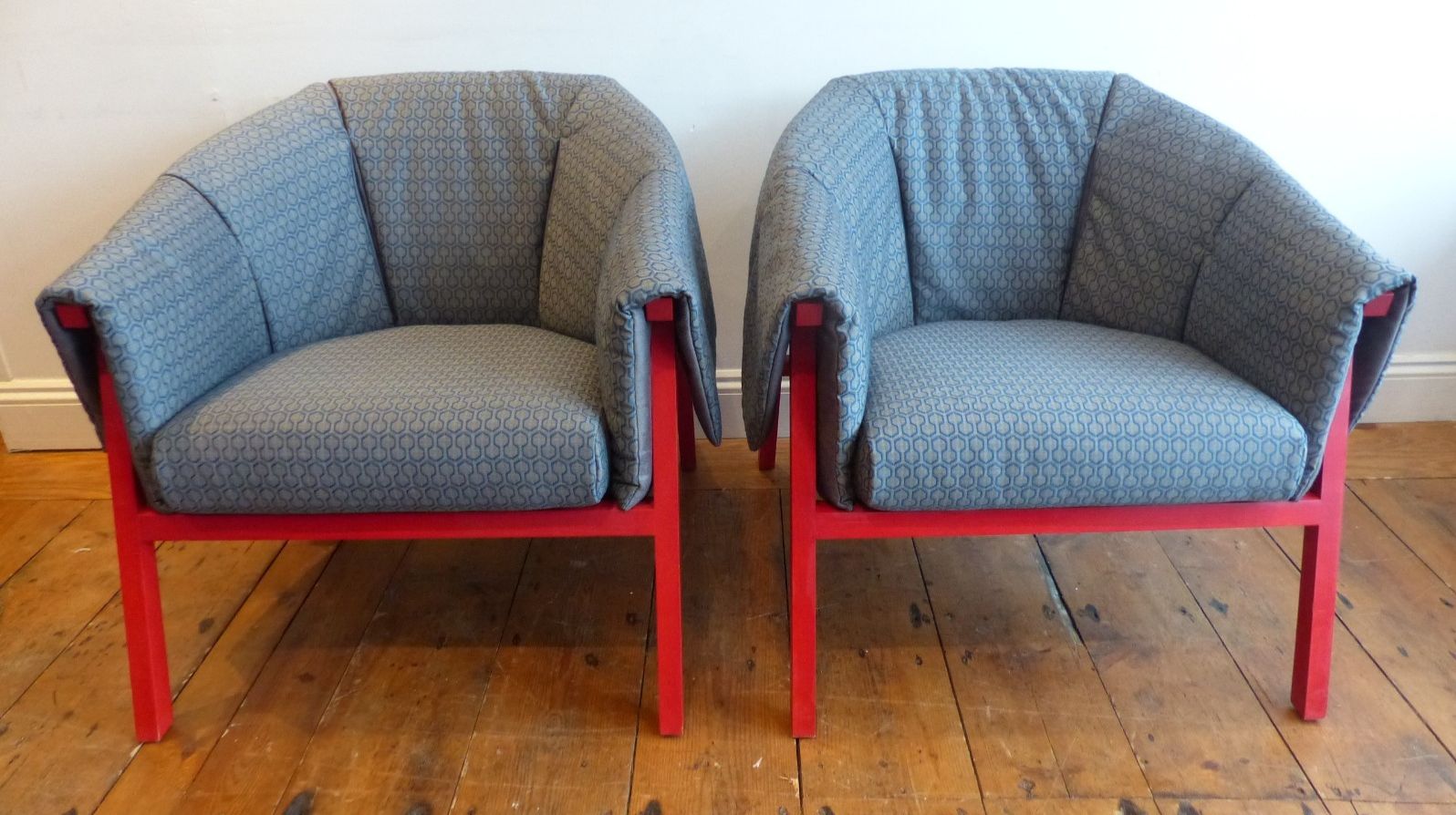 Designer Ligne Roset France 'Okumi' Armchairs X 2 Available Uk Deliver Vgc